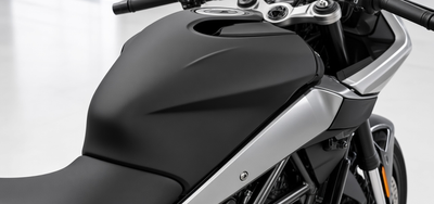 CFMOTO 450SR Half-Wrap Tank Cover installed on the CF 450SR, scene close-up
