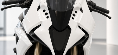 CFMOTO 450SR V3 Front Windshield installed on the CF 450SR, scene close-up