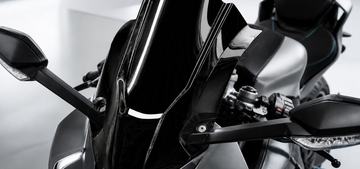 CFMOTO 450SR Racing Modified Windshield installed on the CF 450SR, scene close-up