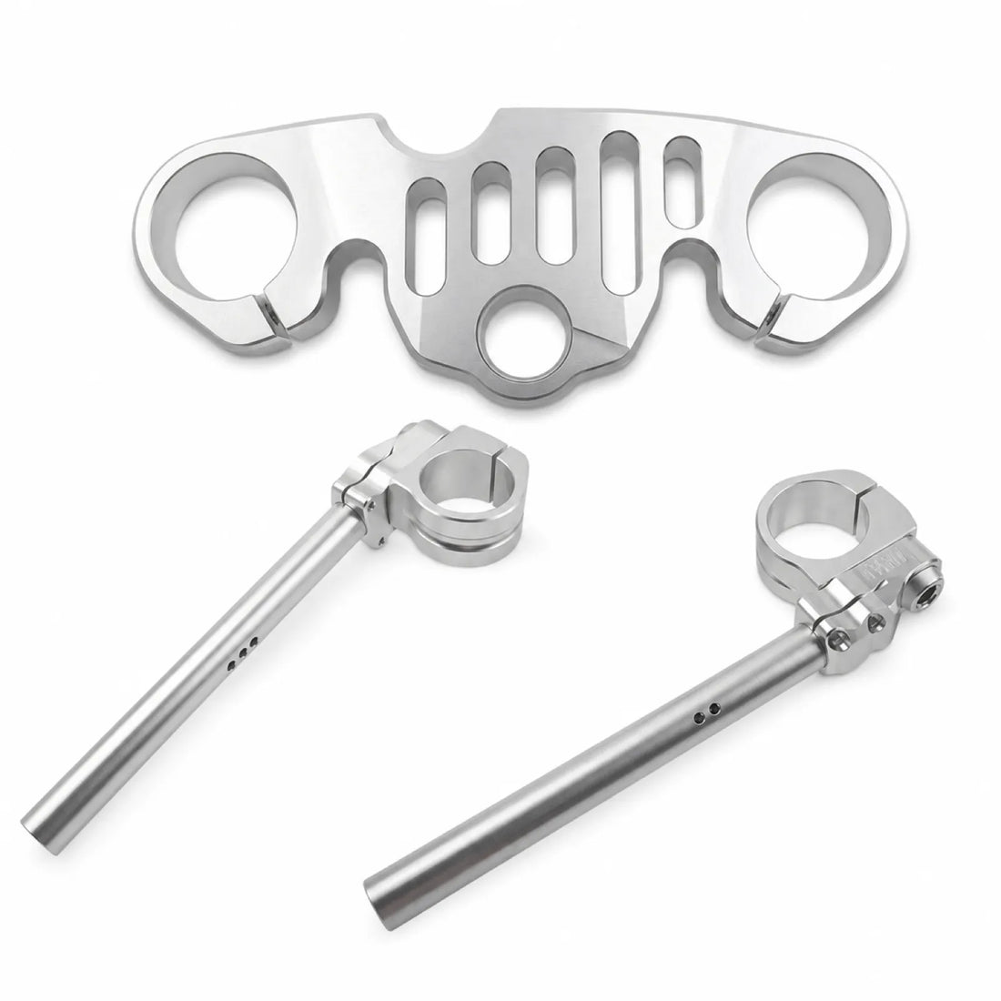 CF 450SR Top Triple Clamp + Clip-On Handlebars, product photo