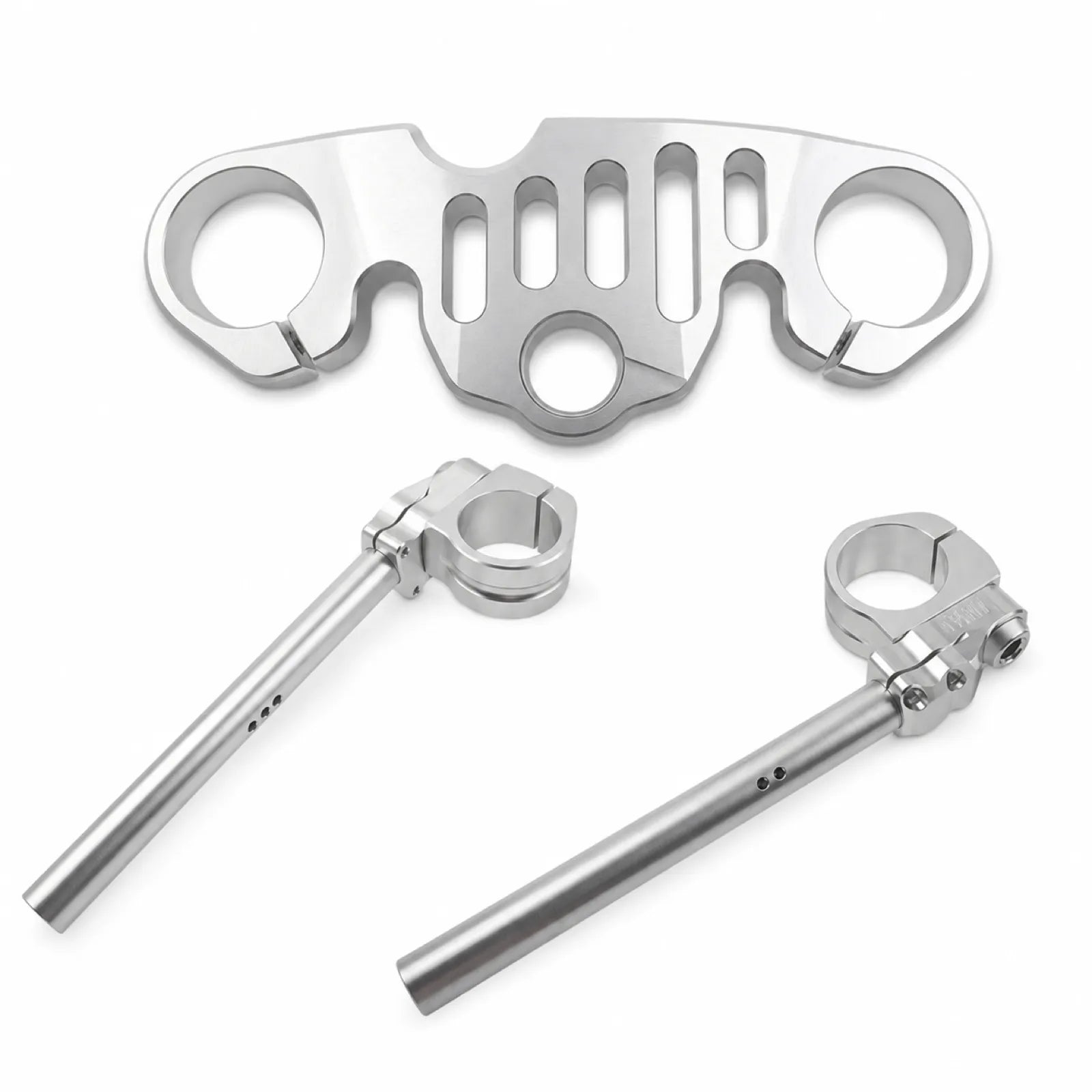 CF 450SR Top Triple Clamp + Clip-On Handlebars, product photo