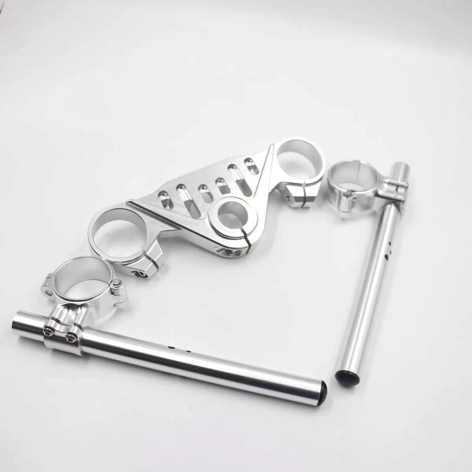 CF 675SR Top Triple Clamp + Clip-On Handlebars, photo 6 of 13