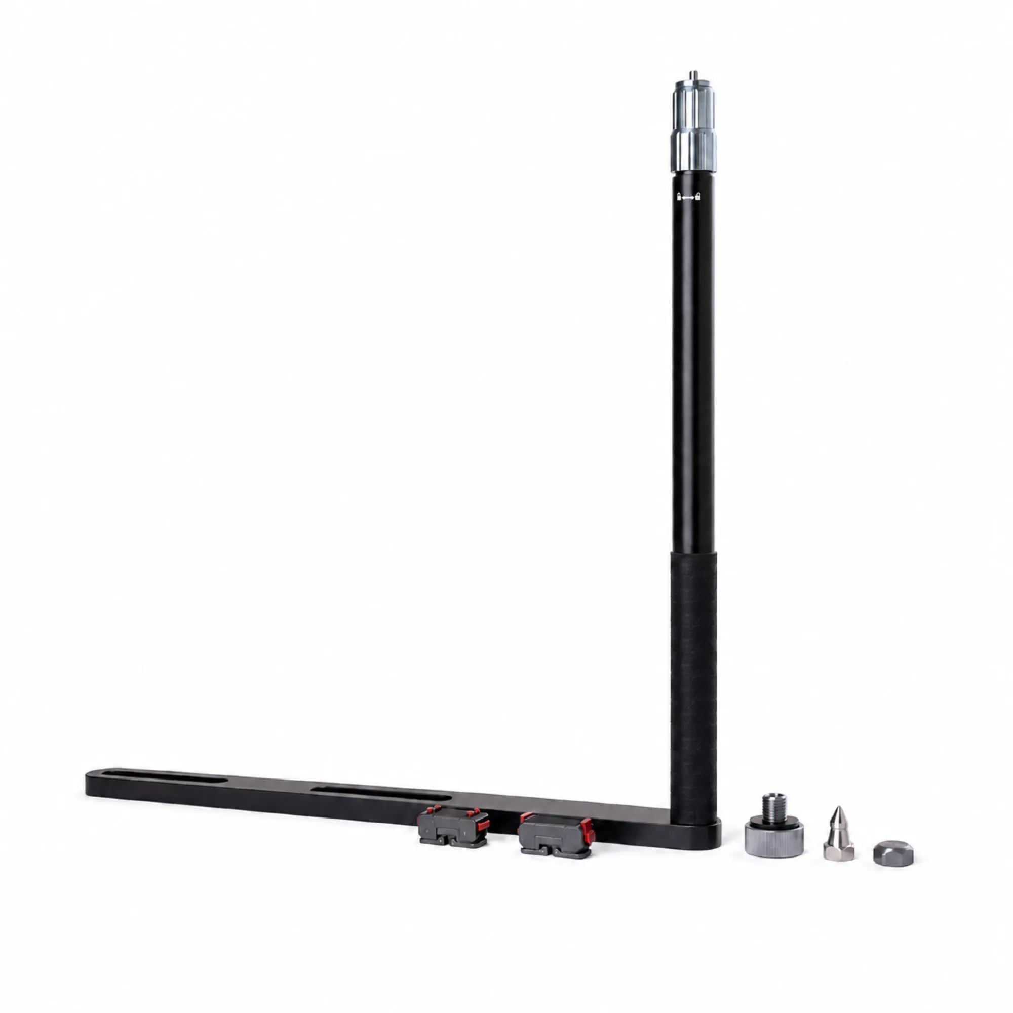 3-in-1 metal motorcycle flag pole mount with trekking pole and action camera adapter, photo 3 of 12
