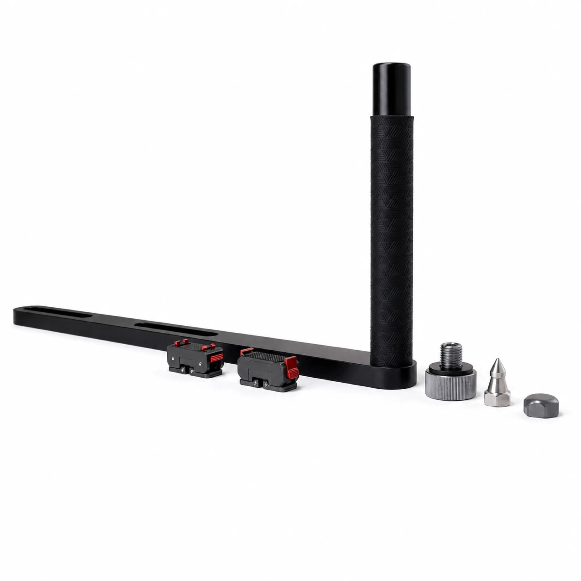 3-in-1 metal motorcycle flag pole mount with trekking pole and action camera adapter, photo 4 of 12
