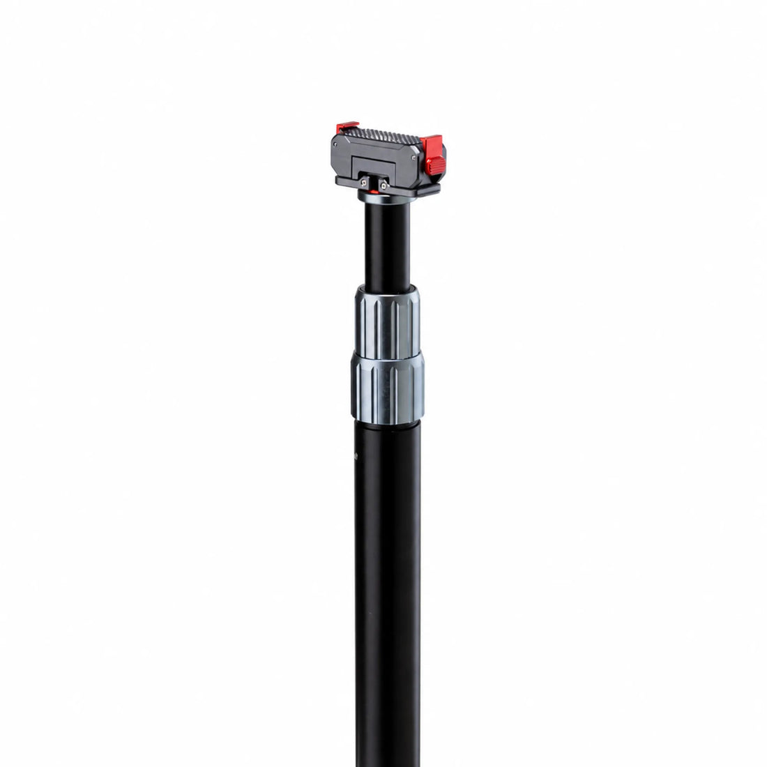3-in-1 metal motorcycle flag pole mount with trekking pole and action camera adapter, product photo