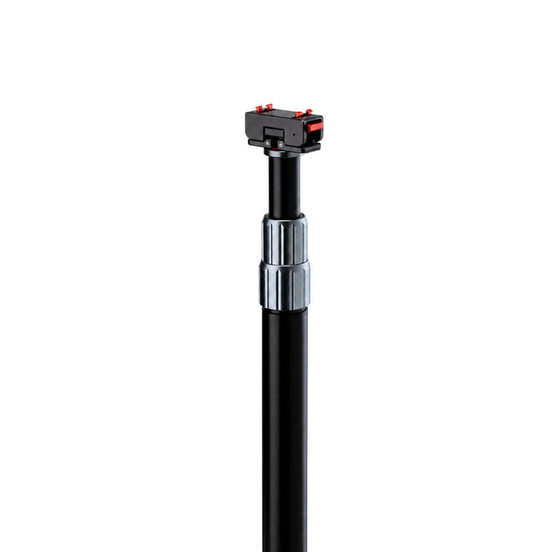 3-in-1 metal motorcycle flag pole mount with trekking pole and action camera adapter, product photo
