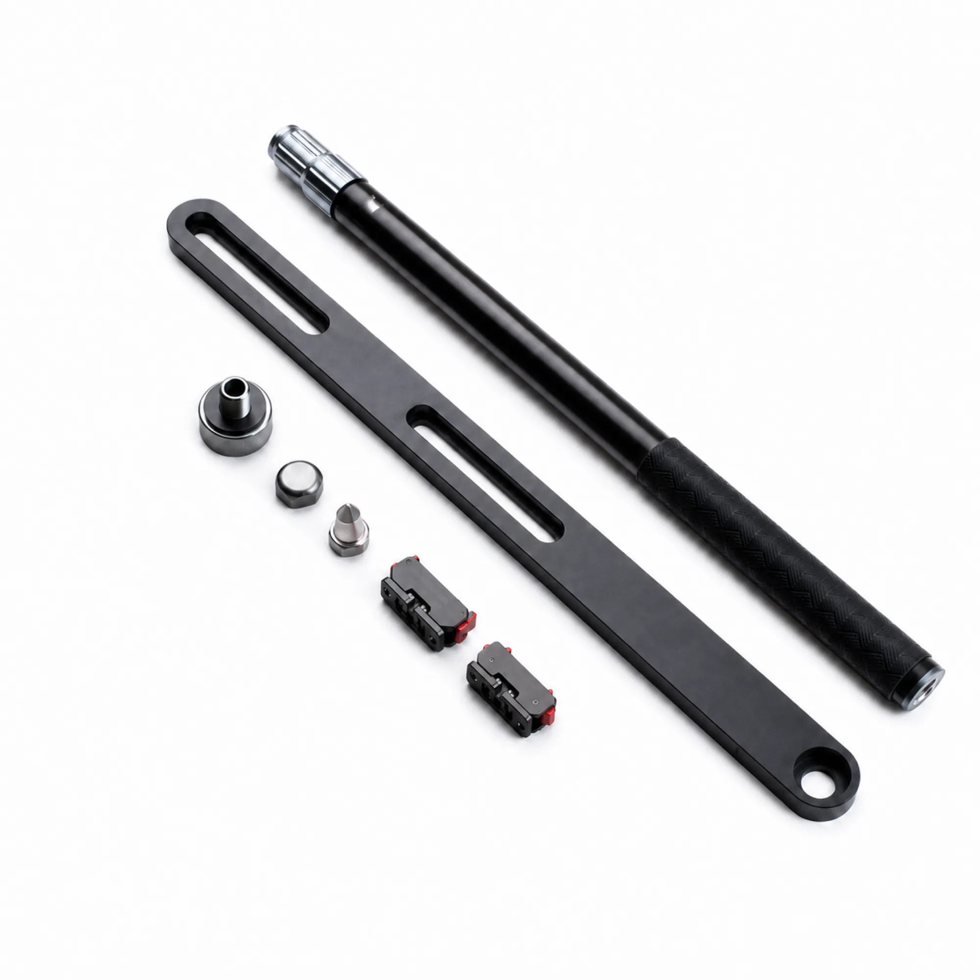 3-in-1 metal motorcycle flag pole mount with trekking pole and action camera adapter, photo 11 of 12