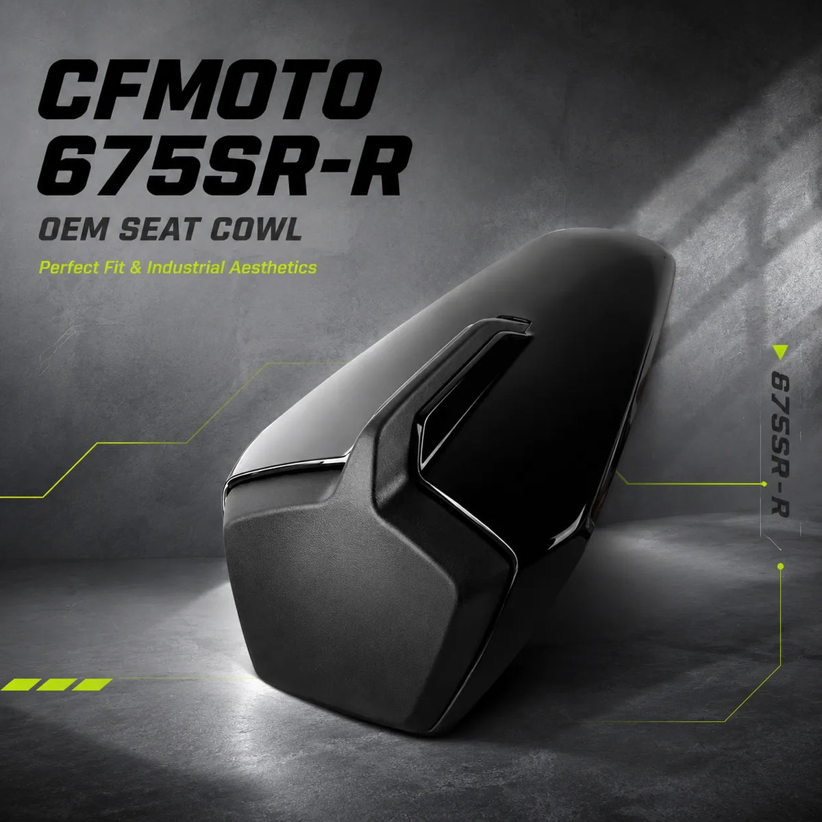 CFMOTO 675SR-R Seat Cowl, photo 2 of 10
