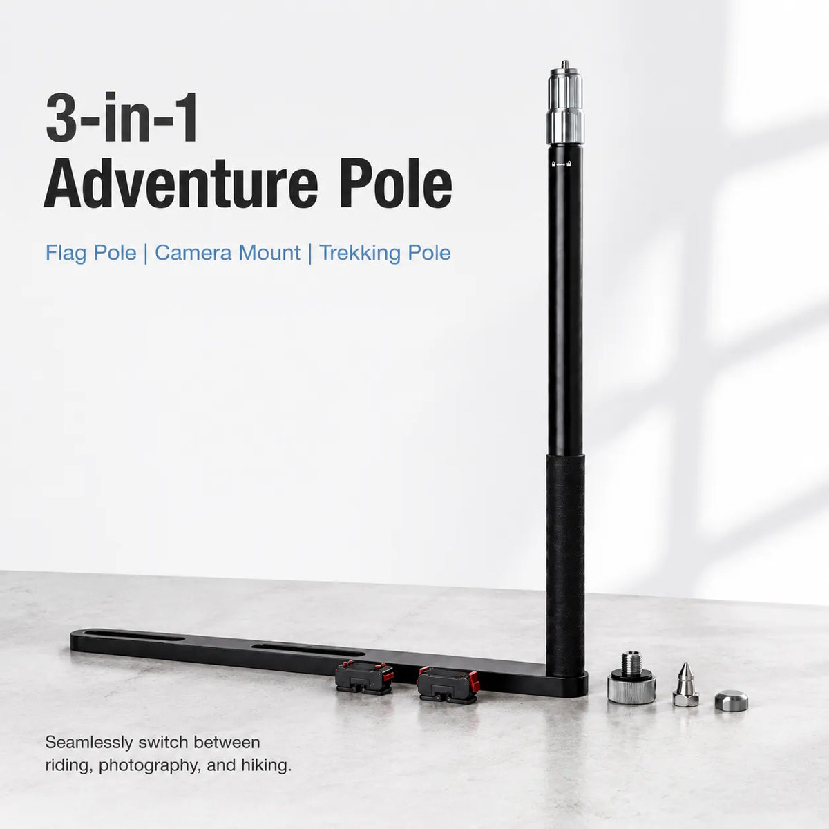 3-in-1 Motorcycle Flag Pole & Action Camera Mount, photo 2 of 16