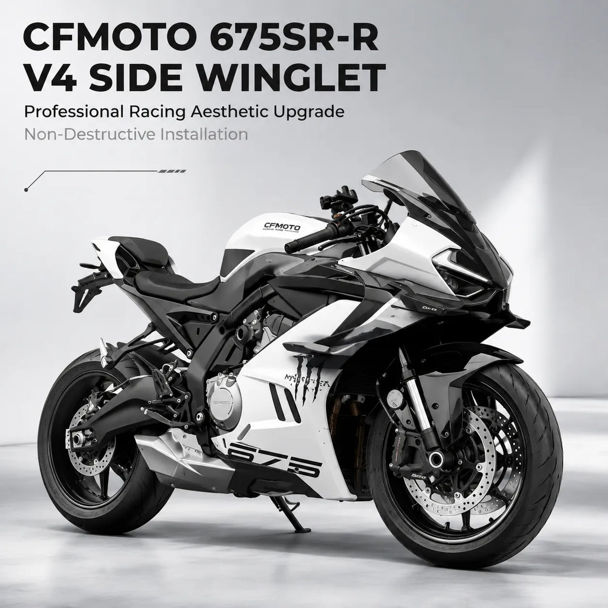 CFMOTO 675SR-R V4 Side Winglet, photo 7 of 11