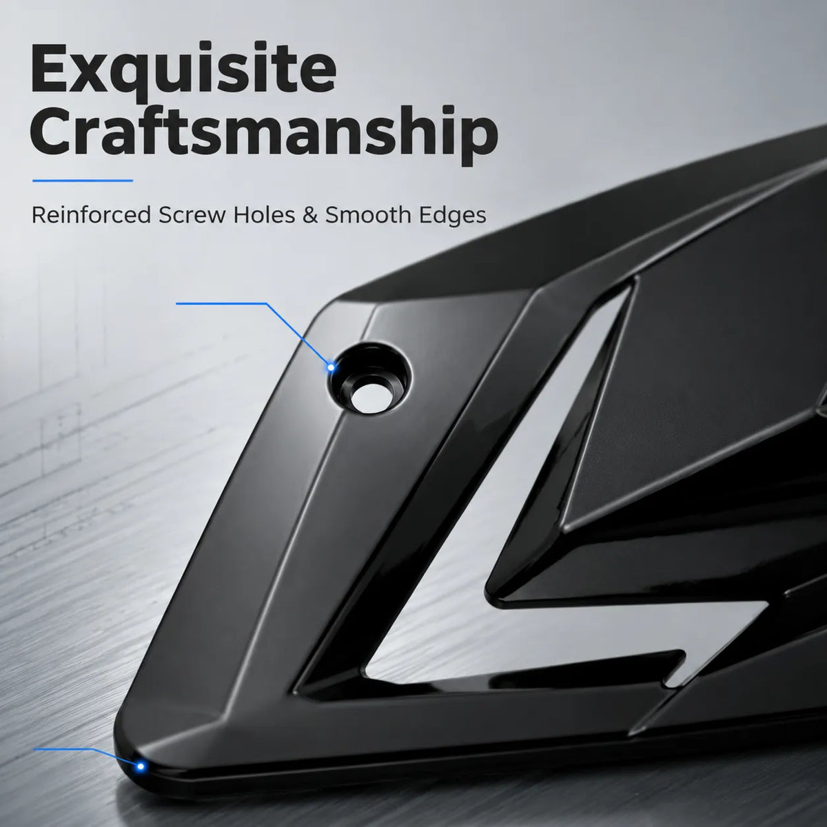 CFMOTO 675SR-R Side Panel Shark Fin, photo 3 of 10