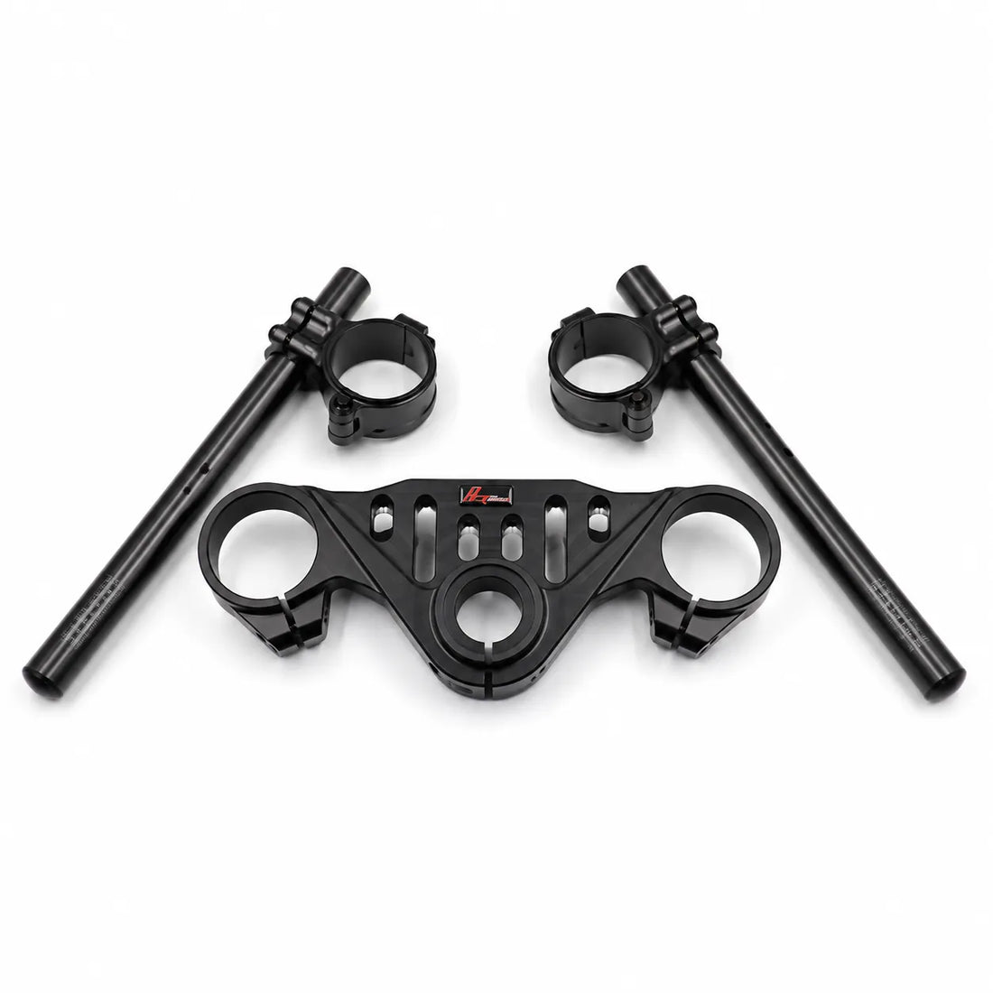 CFMOTO 675SR-R Top Triple Clamp + Clip-On Handlebars, product photo