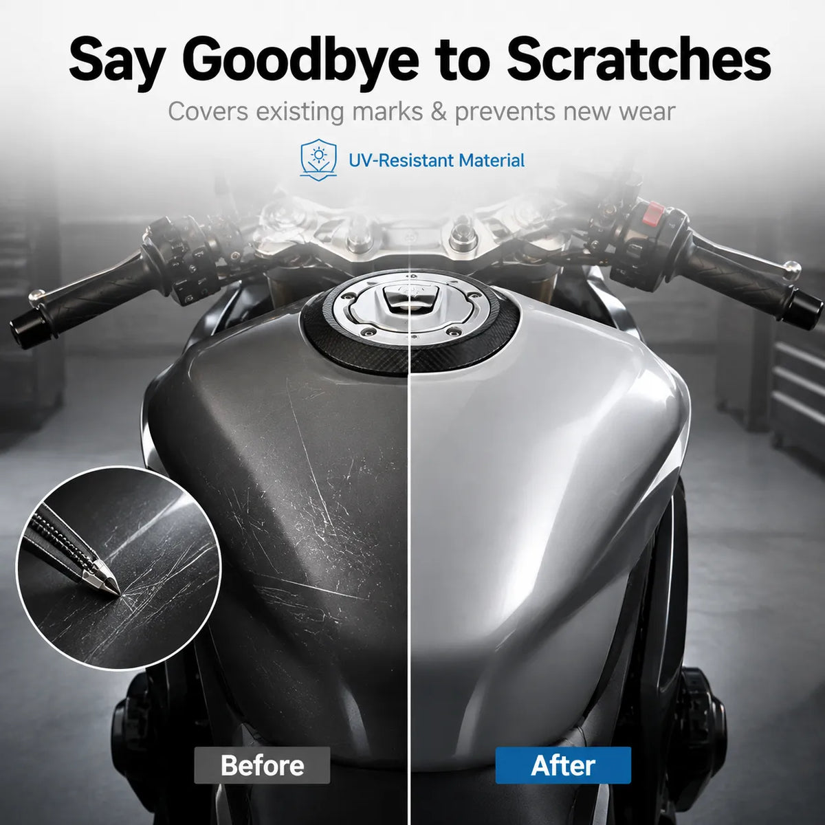 CFMOTO 450SR Half-Wrap Tank Cover, photo 3 of 10