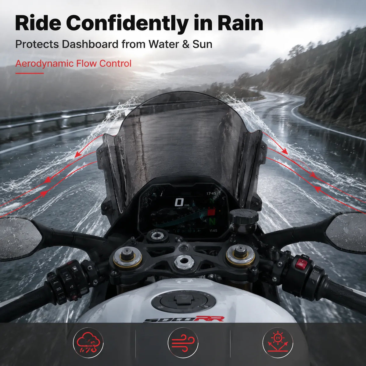 ZXMOTO 500RR Tall Windshield, photo 4 of 10