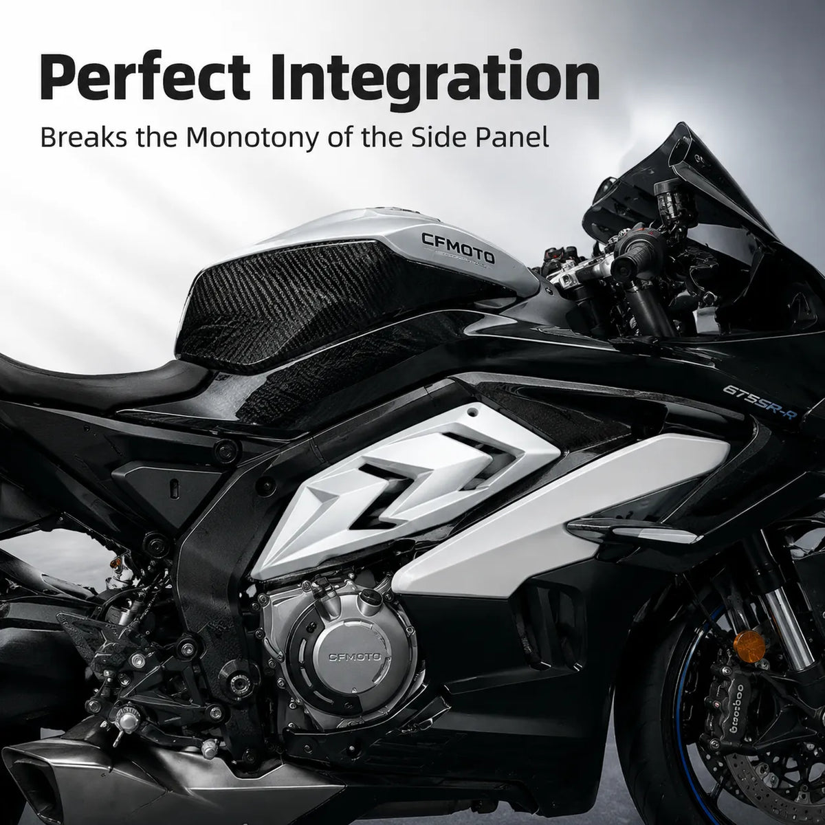 CFMOTO 675SR-R Side Panel Shark Fin, photo 5 of 10