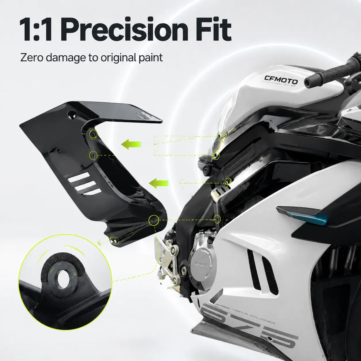 CFMOTO 675SR-R Side Panel, photo 6 of 11