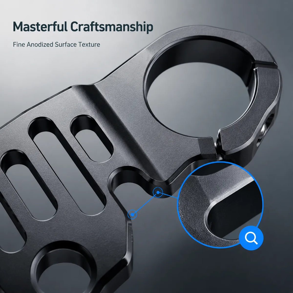 CFMOTO 450SR Top Triple Clamp + Clip-On Handlebars, photo 7 of 9