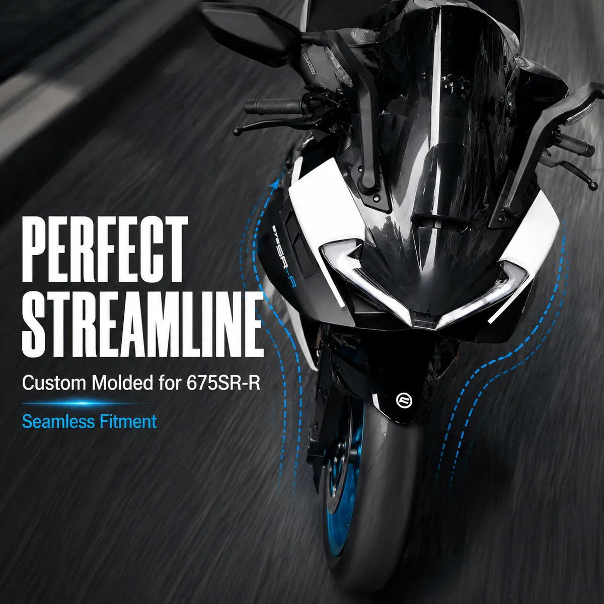 CFMOTO 675SR-R Lower Chin Fairing, photo 3 of 8