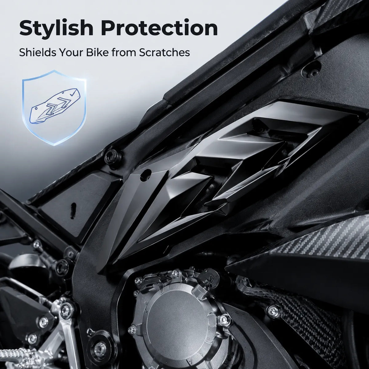 CFMOTO 675SR-R Side Panel Shark Fin, photo 6 of 10