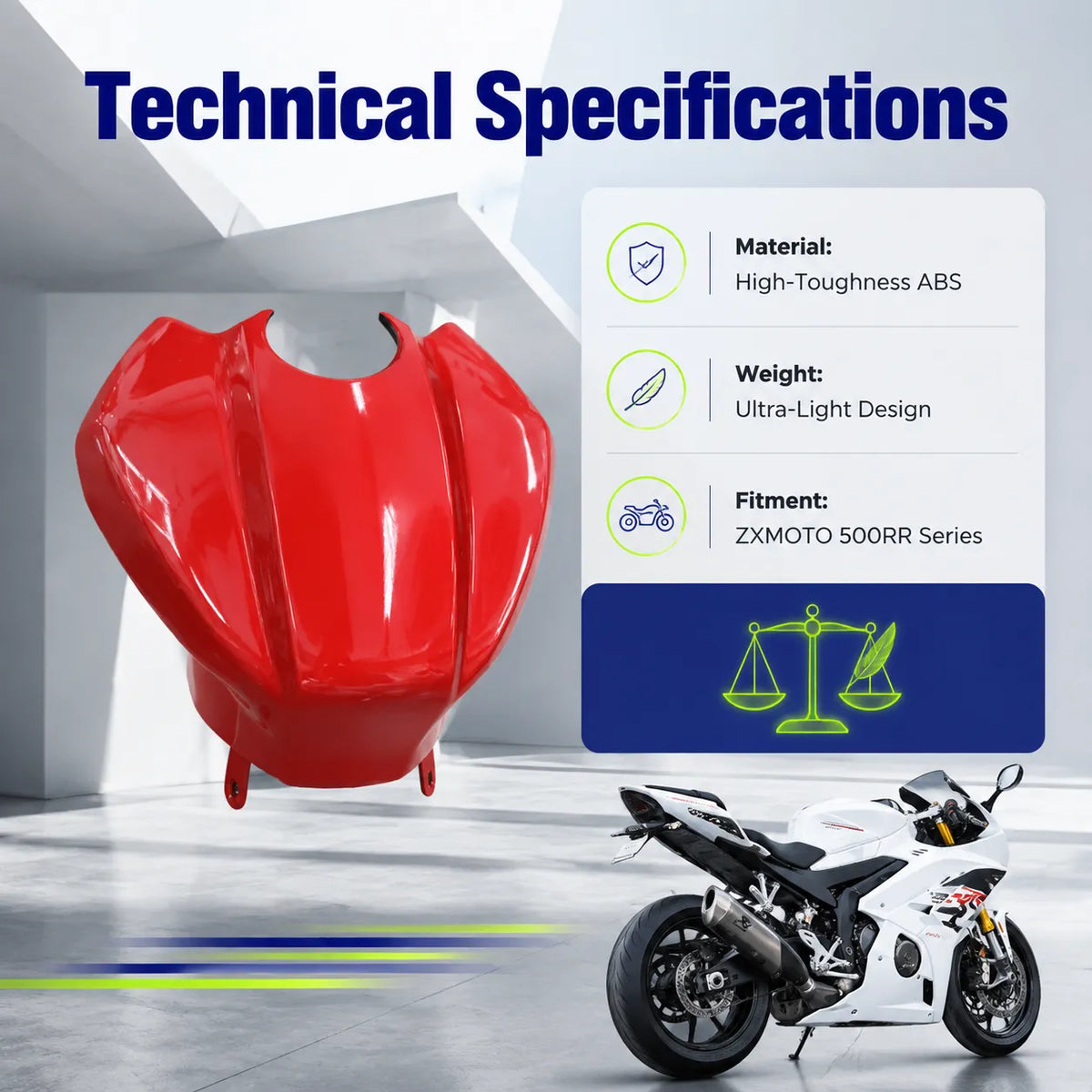 ZXMOTO 500RR Tank Cover, photo 8 of 12