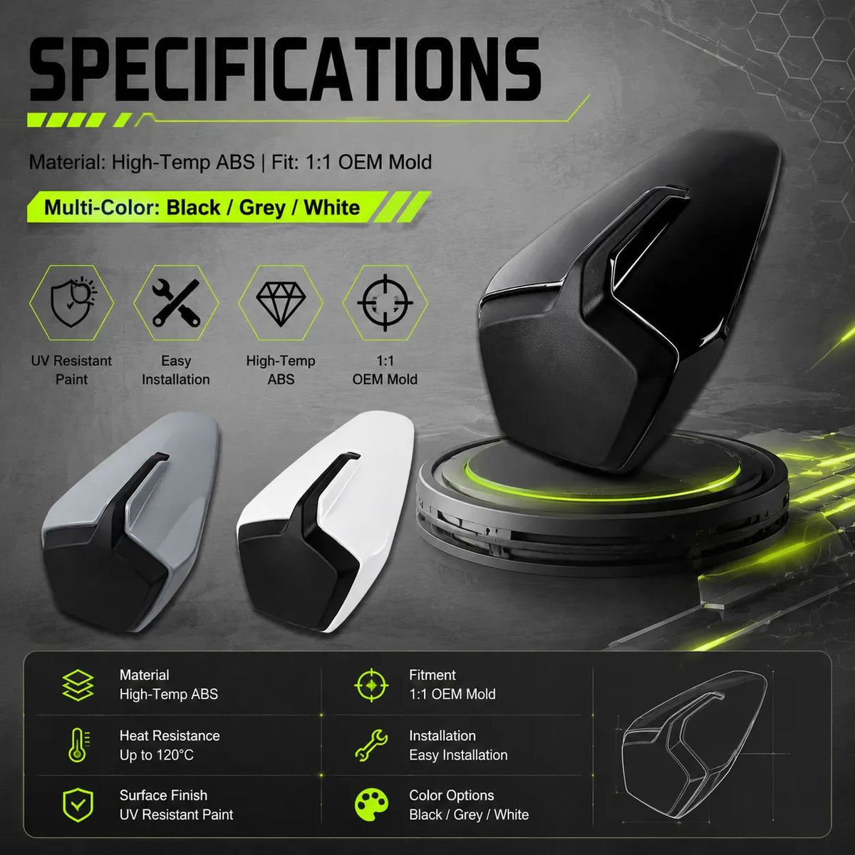 CFMOTO 675SR-R Seat Cowl, photo 6 of 10
