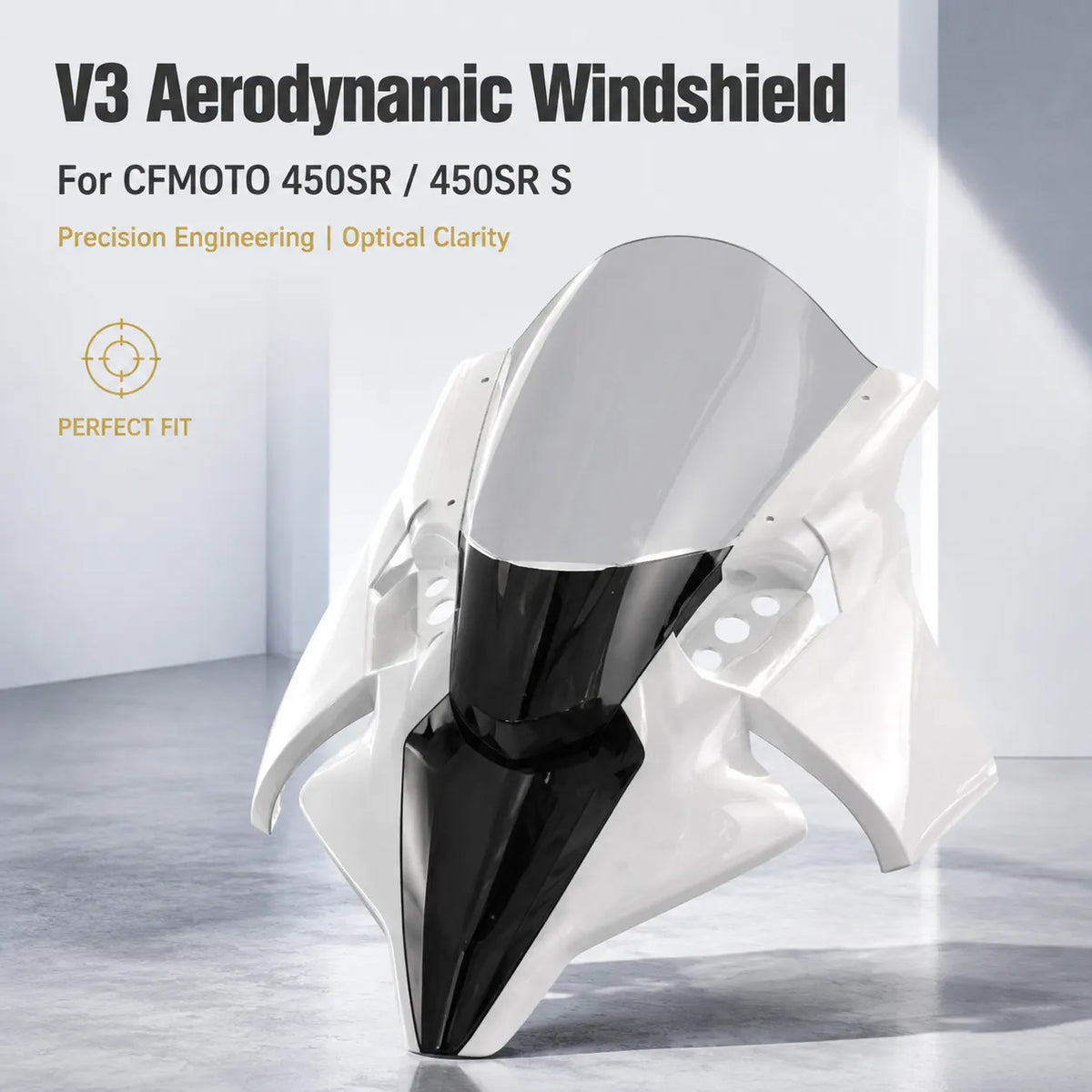 CFMOTO 450SR V3 Front Windshield, photo 2 of 11