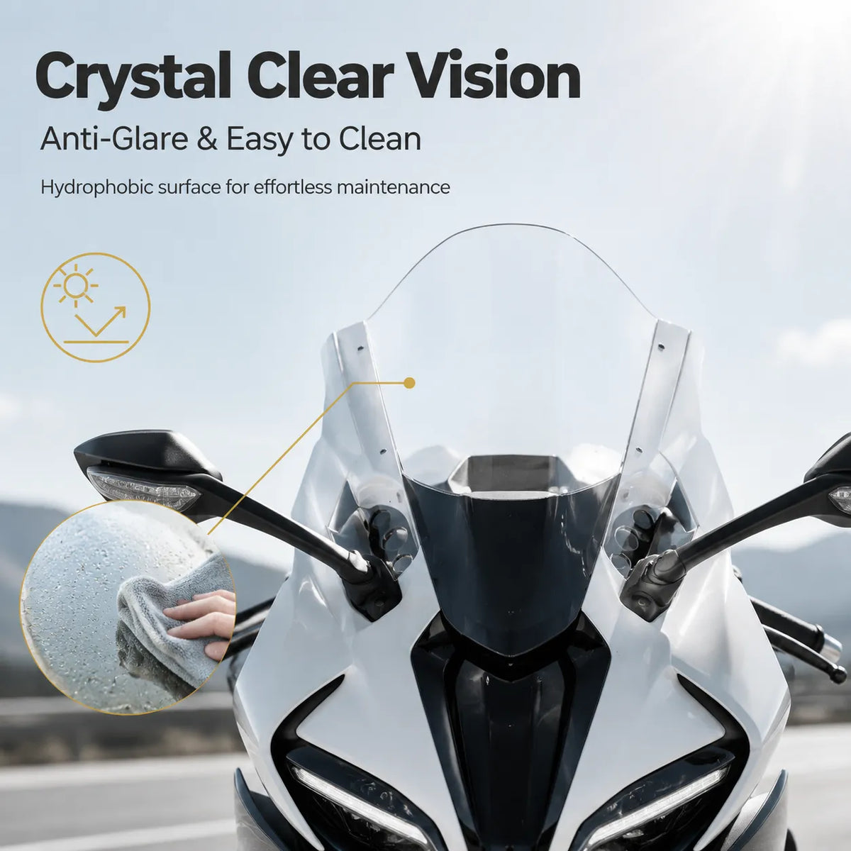 CFMOTO 450SR V3 Front Windshield, photo 7 of 11