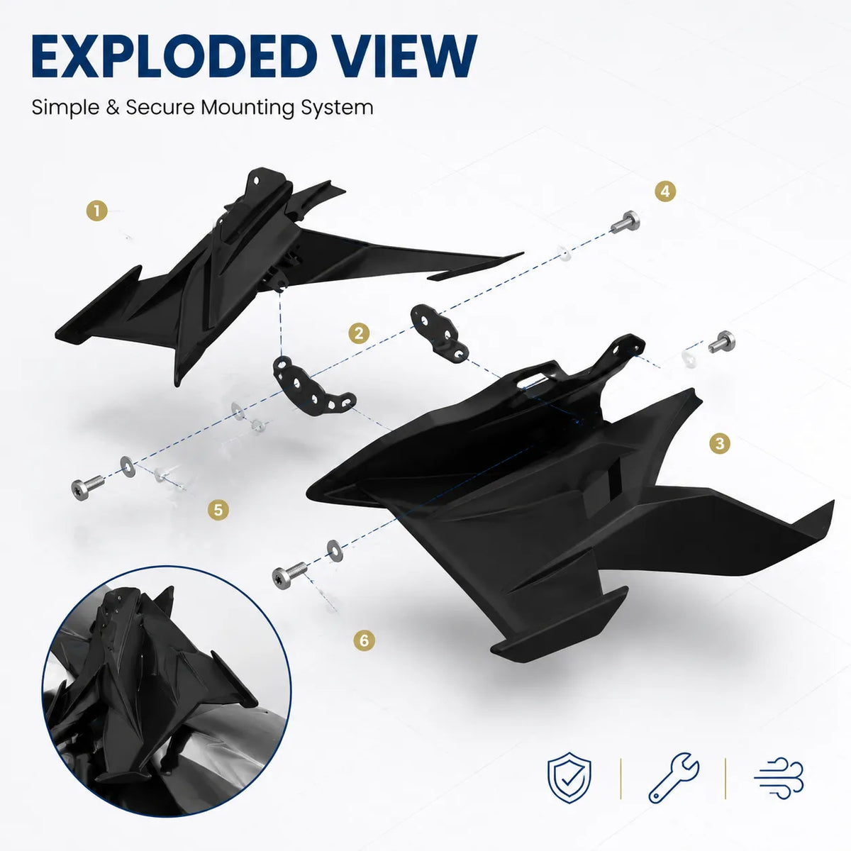 CFMOTO 450SR V4 Winglet, photo 3 of 11
